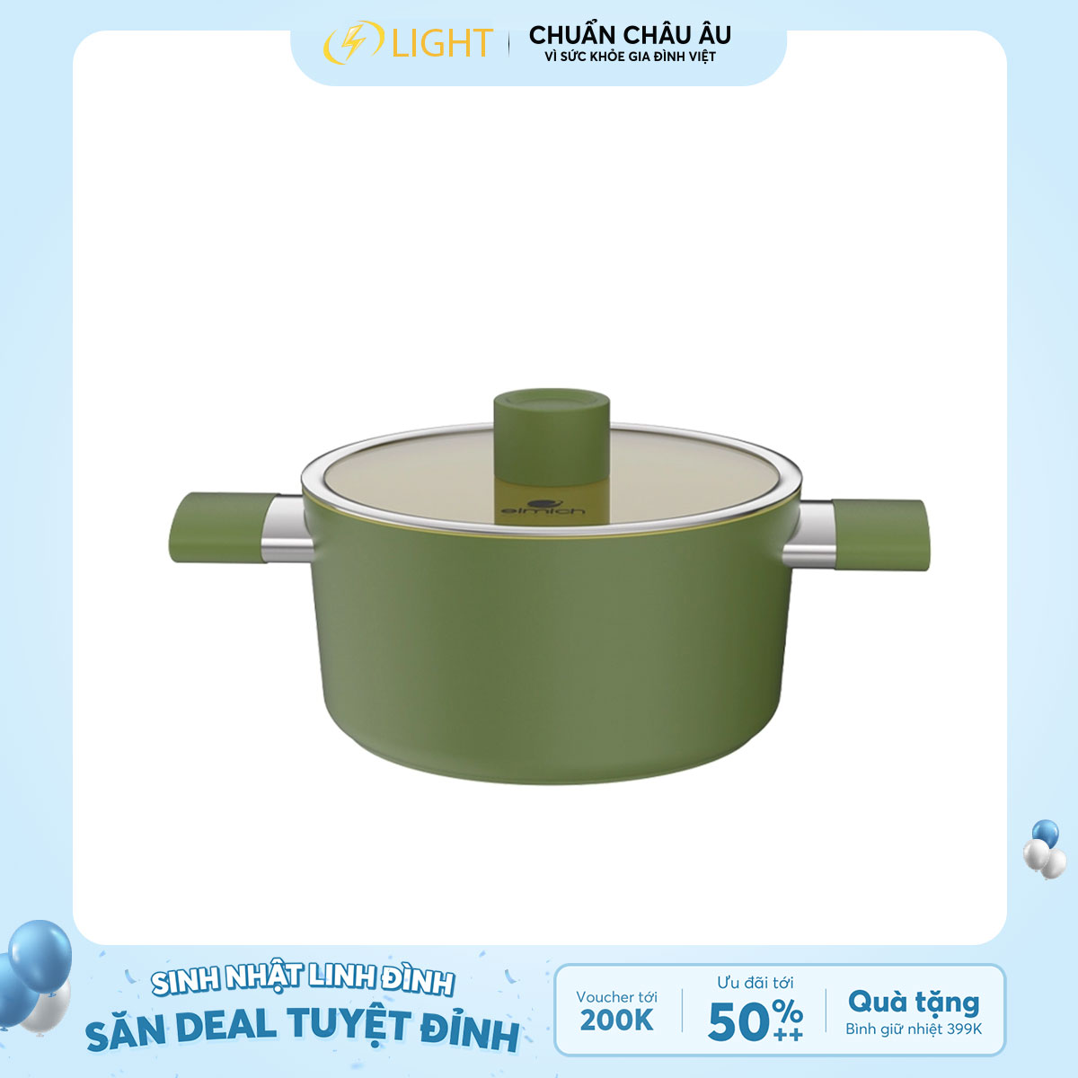 Nồi men sứ xanh