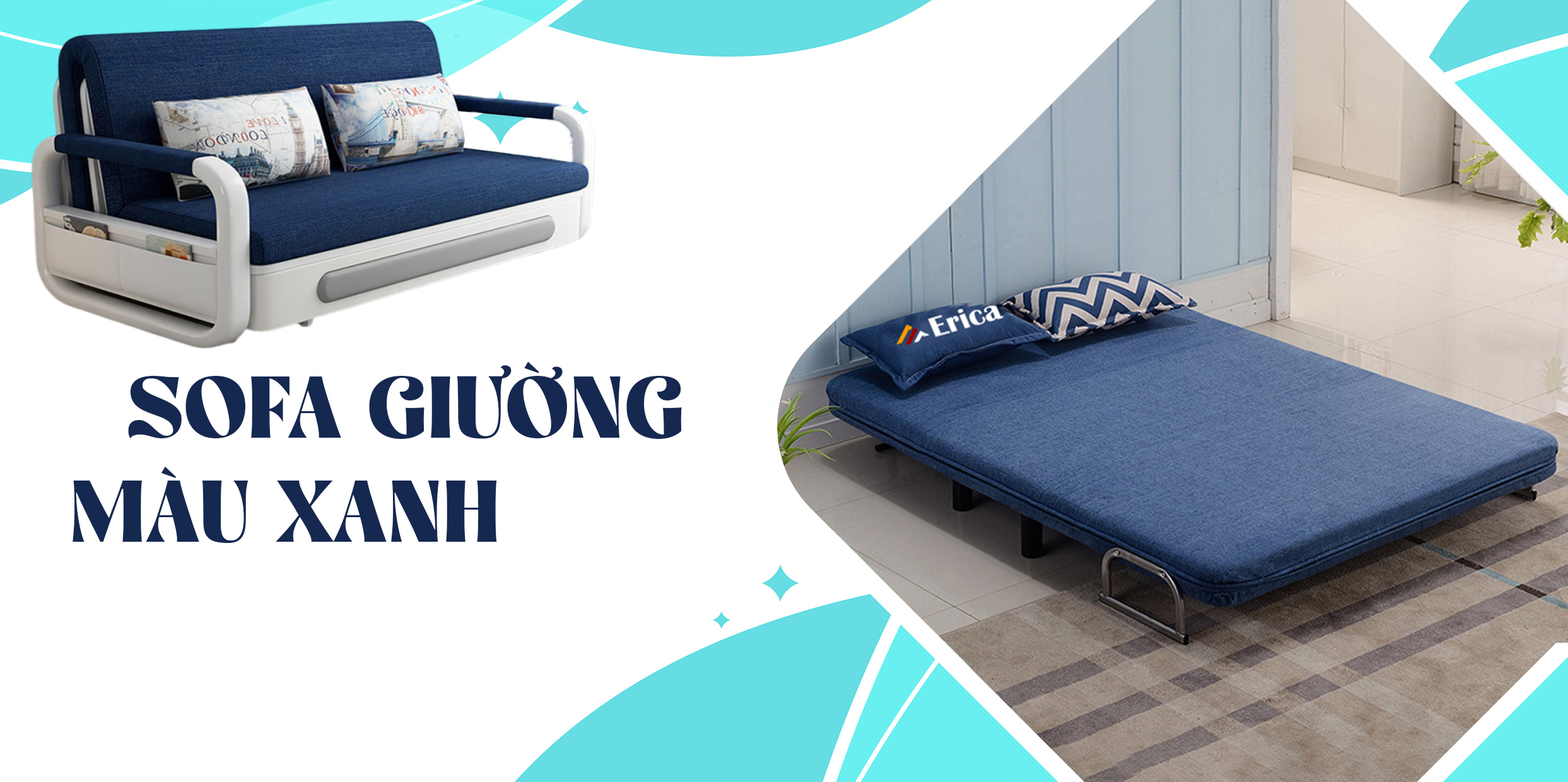 MÀU XANH DA TRỜI ~ Ý NGHĨA VÀ CÁCH SỬ DỤNG GIƯỜNG GẤP THÀNH GHẾ THEO TONE MÀU NÀY HIỆU QUẢ TRONG KHÔNG GIAN?